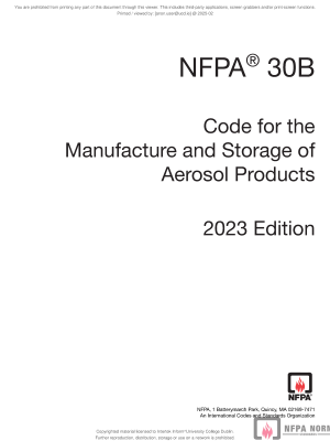 NFPA 30B PDF NFPA 30B PDF